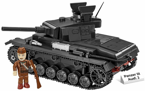 COBI 2289 Historical Collection WWII Panzer III Ausf.J Panzerkampfwagen III - German Medium Tank 590 Bricks