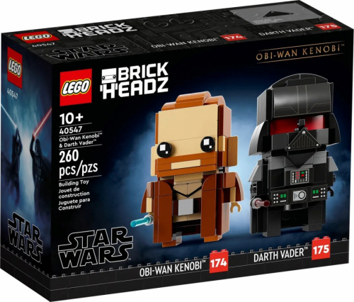 LEGO BRICKHEADZ STAR WARS 40547 Obi-Wan Kenobi and Darth Vader