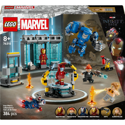 LEGO Super Heroes Marvel Iron Mans Labor: Halle der Rüstungen 76315