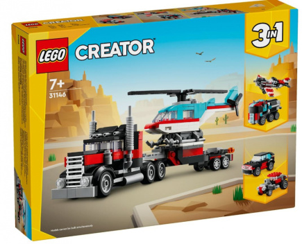 LEGO LEGO Creator 31146 Flatbed Truck with Helicopter