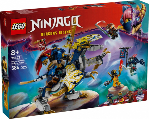 LEGO Klocki 71843 Mech smoczego jeźdźca Roguea