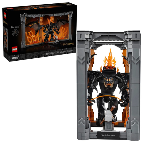 LEGO ICONS 10367 The Lord of the Rings: Balrog Book Nook