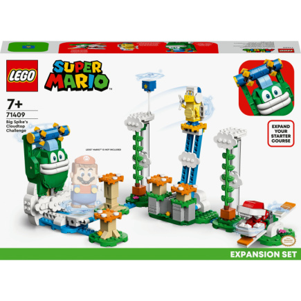 LEGO 71409 Super Mario Maxi-Spikes Wolken-Challenge ? Erweiterungsset (Set mit 3 Gegner Figuren inkl. Bumerang-Bruder und Piranha-Pflanze)