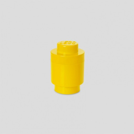 Room Copenhagen LEGO Storage Brick 1 rund gelb (gelb)