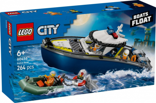 LEGO Klocki City 60456 Pościg łodzią policyjną