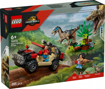 LEGO Blocks Jurassic World 76972 Raptor Off-Road Escape
