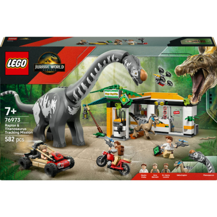LEGO Jurassic World Raptor & Titanosaurus: Große Fährtensuche 76973