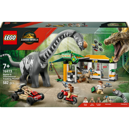 LEGO Jurassic World Raptor & Titanosaurus: Große Fährtensuche 76973