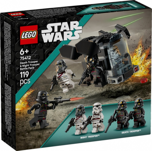 LEGO Klocki Star Wars 75412 Szturmowiec Śmierci i nocny szturmowiec - zestaw bitewny