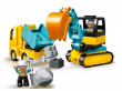 LEGO Bricks DUPLO Truck & Tracked Excavator