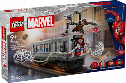 LEGO Spider-Man vs. Doc Ock Subway Train Scene