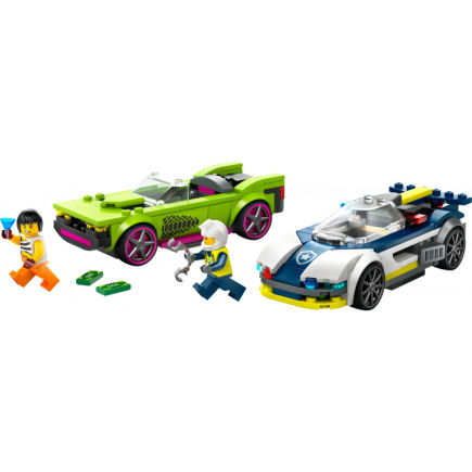 LEGO 60415 City Verfolgungsjagd mit Polizeiauto und Muscle Car