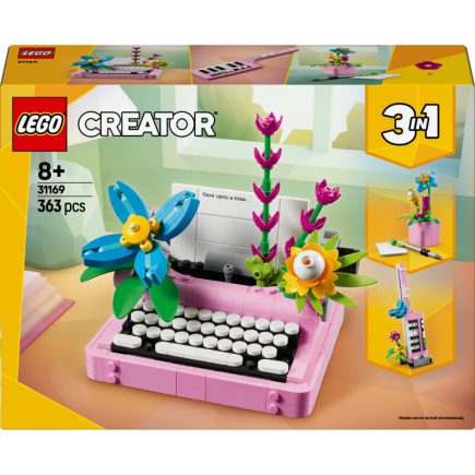 LEGO 31169 Creator 3-in-1 Schreibmaschine mit Blumen