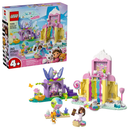LEGO GABBY’S DOLLHOUSE 11205 Sweet Treat Mountain and Kitty Garden
