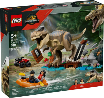 LEGO JURASSIC WORLD 76975 T-Rex River Escape