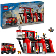 LEGO City Feuerwehrstation mit Drehleiterfahrzeug 60414