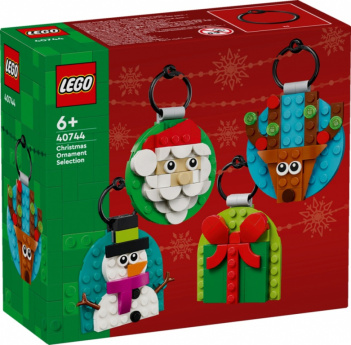 LEGO Bricks Iconic 40744 Christmas Ornament Selection
