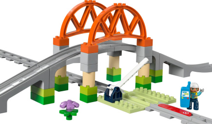 LEGO DUPLO TOWN 10426 Bridge and railway tracks - expansion set