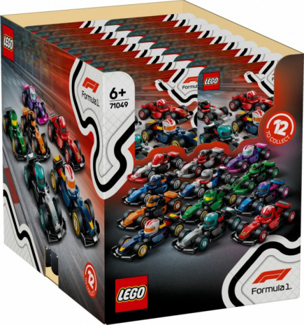 LEGO Bricks Minifigures 71049 F1 Collectible Race Car (display 36 pcs)