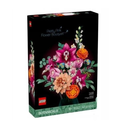 LEGO Klocki Botanicals 10342 Piękny bukiet różowych kwiatów