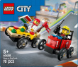 LEGO City 60458 Pizza vs. Fire Truck Race Car Pack