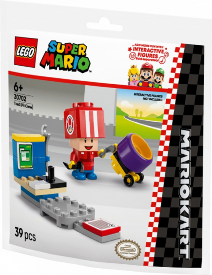 LEGO Bricks Super Mario 30702 Mario Kart - Toad (Pit Crew)