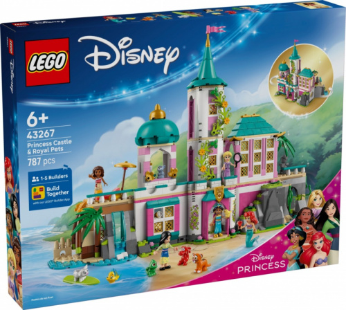 LEGO Klocki Disney 43267 Zamek księżniczek i królewskie zwierzaki