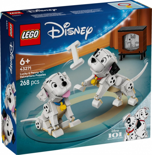 LEGO Klocki Disney 43271 101 dalmatyńczyków - Szczeniaczki Szczęściarz i Penny