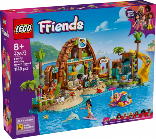 LEGO Klocki Friends 42673 Rodzinne wakacje na plaży