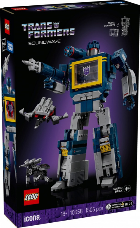 LEGO Klocki Icons 10358 Transformers: Soundwave