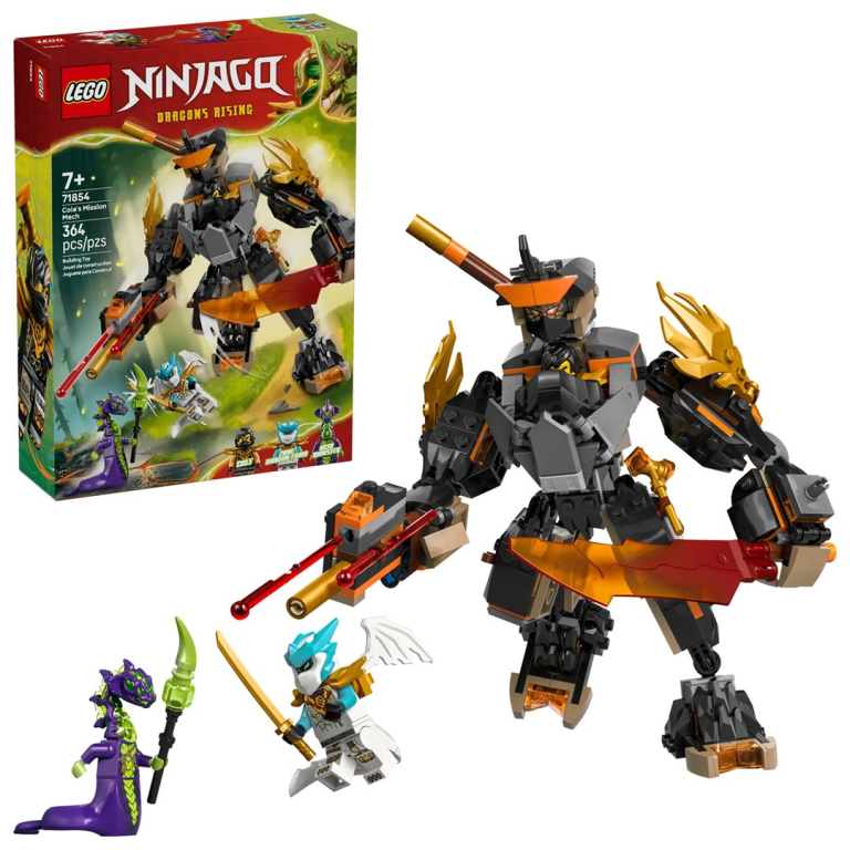 Tootefoto - LEGO NINJAGO 71854 Cole's Mission Mech and Dragon Zane