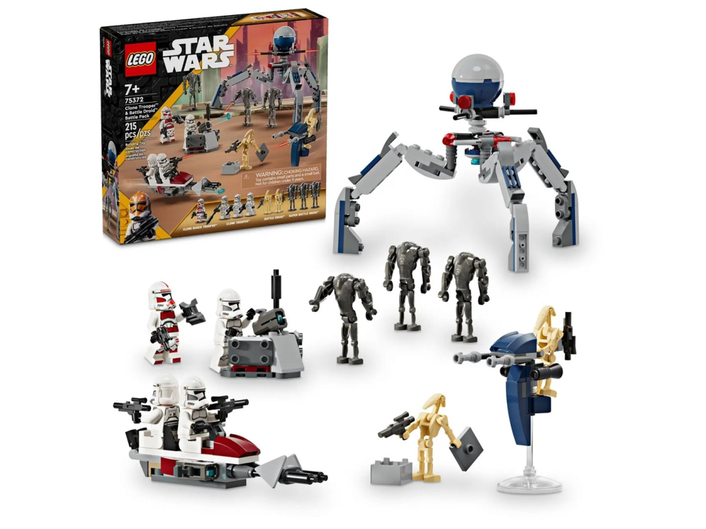 Tootefoto - LEGO STAR WARS 75372 CLONE TROOPER & BATTLE DROID BATTLE PACK