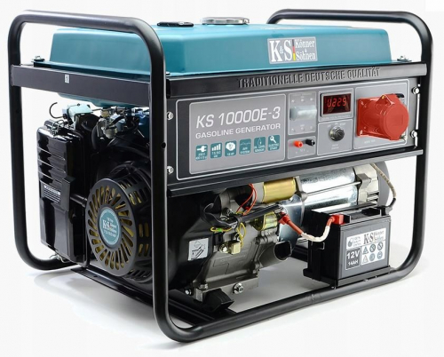 KÖNNER & SÖHNEN GASOLINE POWER GENERATOR 7,5kW 230/400V KS 10000E-3