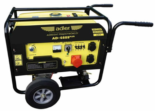 ADLER GENERATOR / GENERATOR SET AD-688S plus 6,8kVA / 6,2 kW / 230/400V