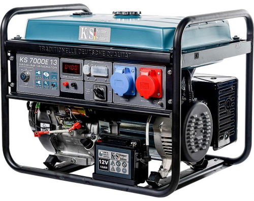 KÖNNER & SÖHNEN PETROL GENSET/GENERATOR 5,0KW 230/400V ELECTRIC START AVR VST KS7000E-1/3