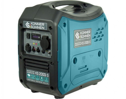 Könner & Söhnen KS 2000I S engine-generator 1.8 W 5 L Petrol Black, Turquoise