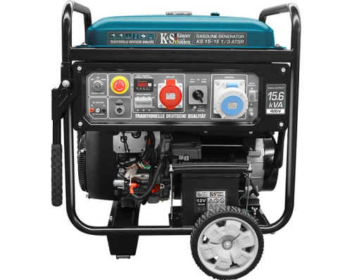 Könner & Söhnen KS 15-1E 1/3 ATSR engine-generator 11000 W 55 L Petrol Must, Teal