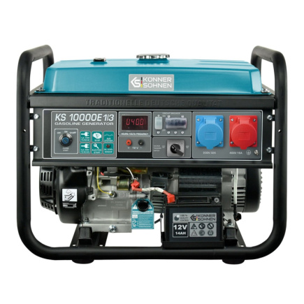 KÖNNER & SÖHNEN PETROL GENERATOR 7.5kW 230/400V ELECTRIC START AVR VST KS10000E1/3