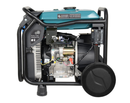Könner & Söhnen KS 8100iEG engine-generator 8000 W 20 L Liquefied Petroleum Gas (LPG), Petrol Aqua colour, Must