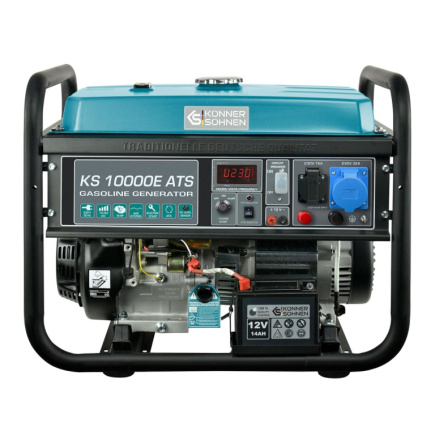 Könner & Söhnen KS 10000E ATS engine-generator 7500 W 25 L Petrol Must, Teal