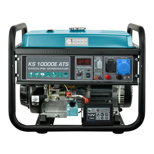Könner & Söhnen KS 10000E ATS engine-generator 7500 W 25 L Petrol Must, Teal