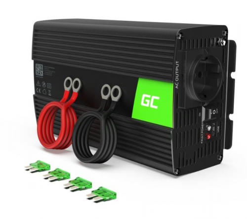 Green Cell Converter 12V na 230V 1000W/2000W Czysty sinus