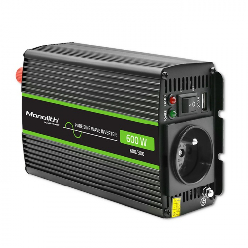 Qoltec Pure Sine Wave Inverter Monolith, 300W, 600W 865868