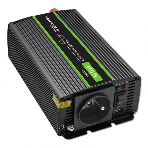 Qoltec Pure Sine Wave Inverter Monolith, 300W, 600W 865864