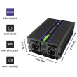 Qoltec Voltage converter 1500W,3000W MS Wave