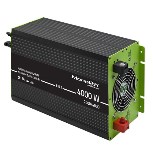 Qoltec 3in1 solar inverter with AC charging function