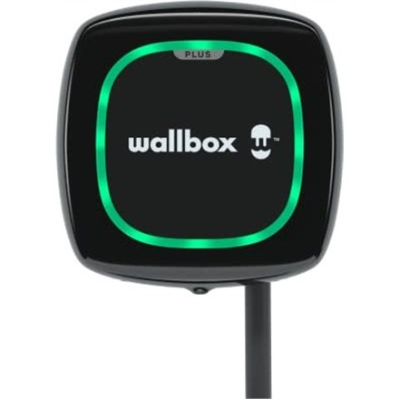 Wallbox Pulsar Plus Electric Vehicle charger, 7 meter cable Type 2, 11kW, RCD(DC Leakage) + OCPP, Juodas