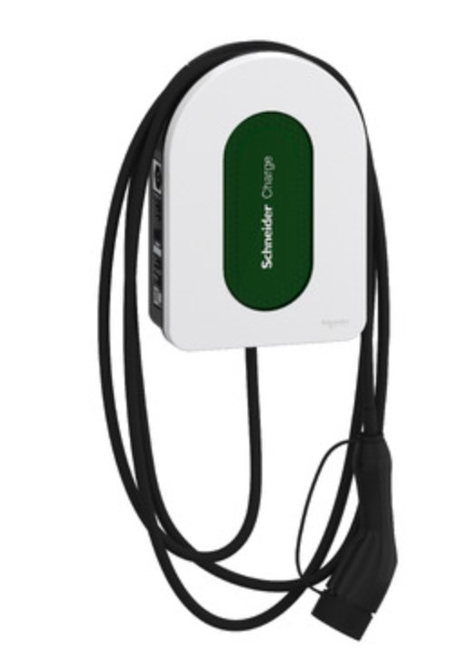 Schneider Electric EVH5A11N2C5 electric vehicle charging station Green, White Wall 1