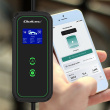 Qoltec Mobile EV Car Charger Adjustable 2in1 Type2 | 3.5kW | 230V | Wi-Fi | LCD | Portable | Wallbox | 5m