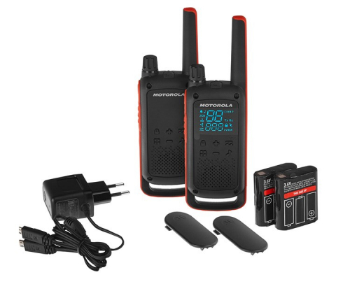 Motorola T82 Twin Pack two-way radio 16 channels Black,Orange RADMOTKRO0019